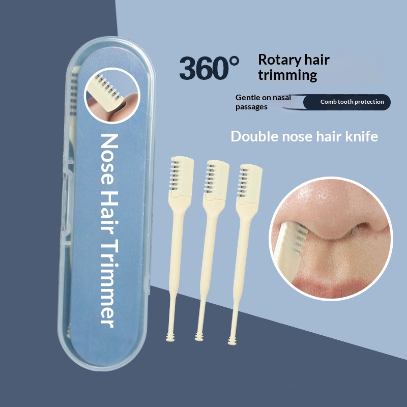 Men'S Grooming Hair Removal - مقص شعر الأنف اليدوي ذو الطرفين