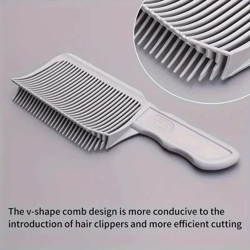 Men'S Grooming Haircut - مشط تمويه الشعر الاحترافي للحلاقين، مشط