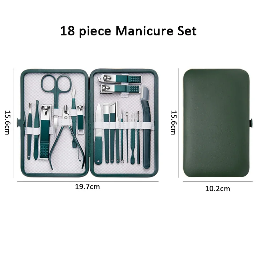 Nail Care Kit Mens - طقم مانيكير 4/7/10/12/18 قطعة، أدوات العناية