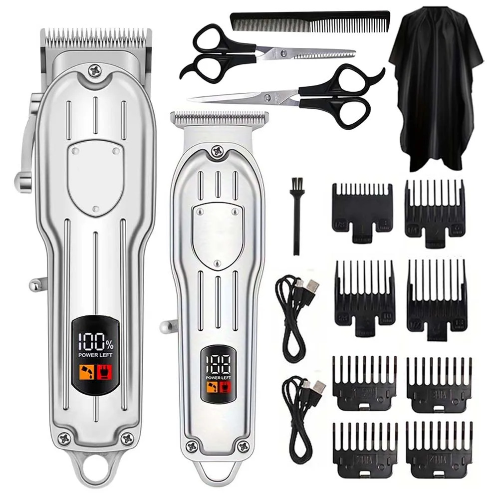 Men'S Grooming Set - ماكينة حلاقة كهربائية مع شاشة رقمية
