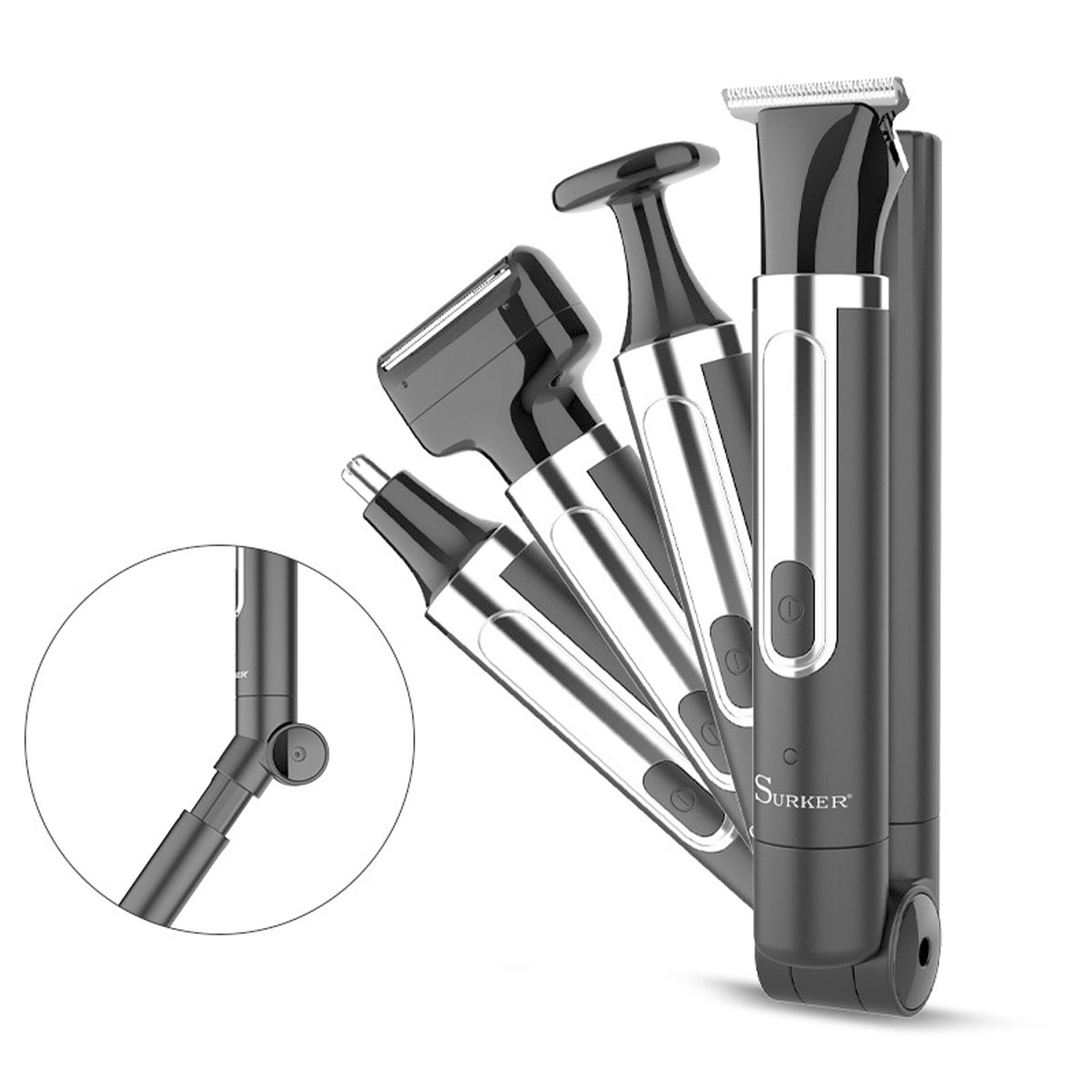 Men Grooming Full Body - ماكينة حلاقة Surker 4 في 1