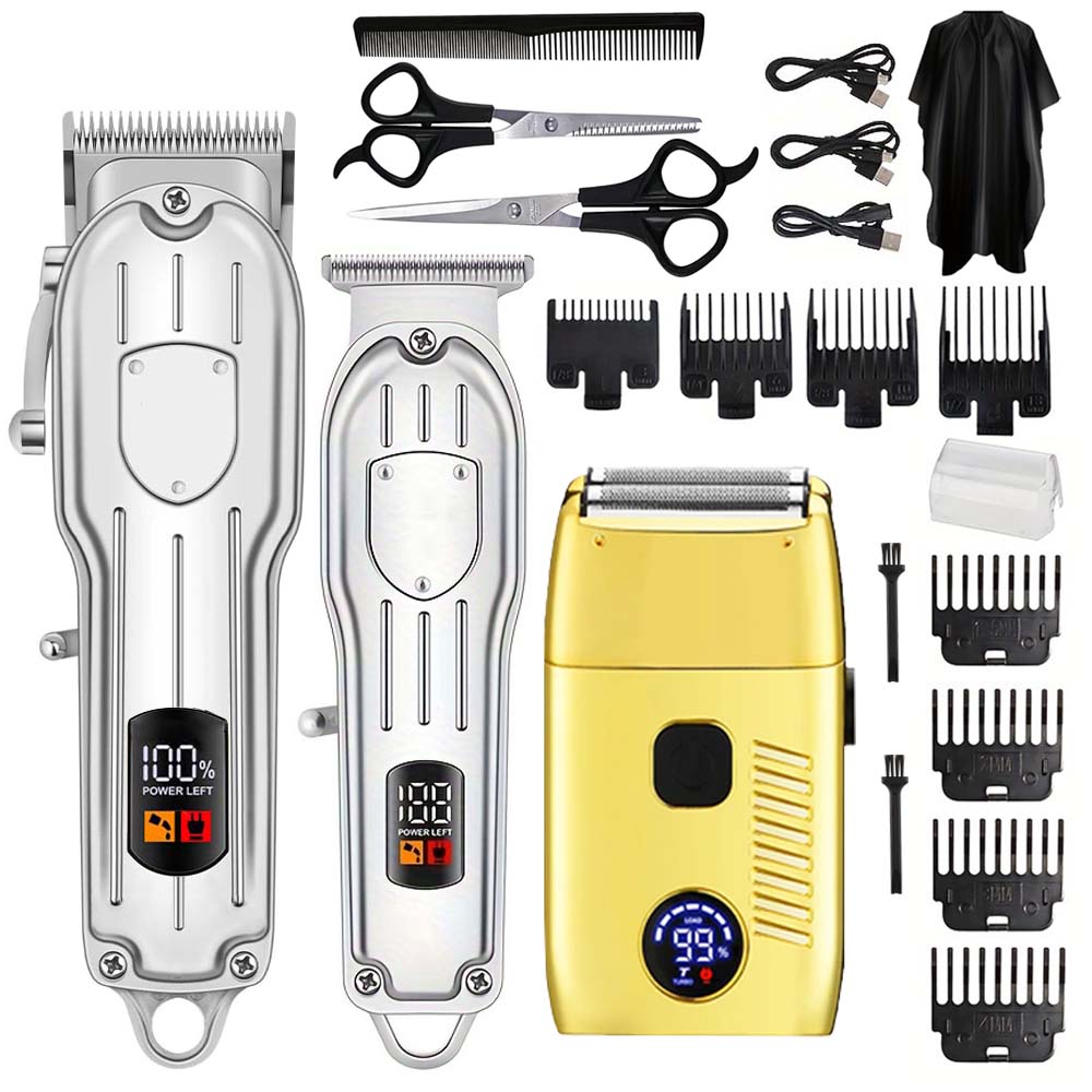 Men'S Grooming Set - ماكينة حلاقة كهربائية للرجال قابلة للشحن