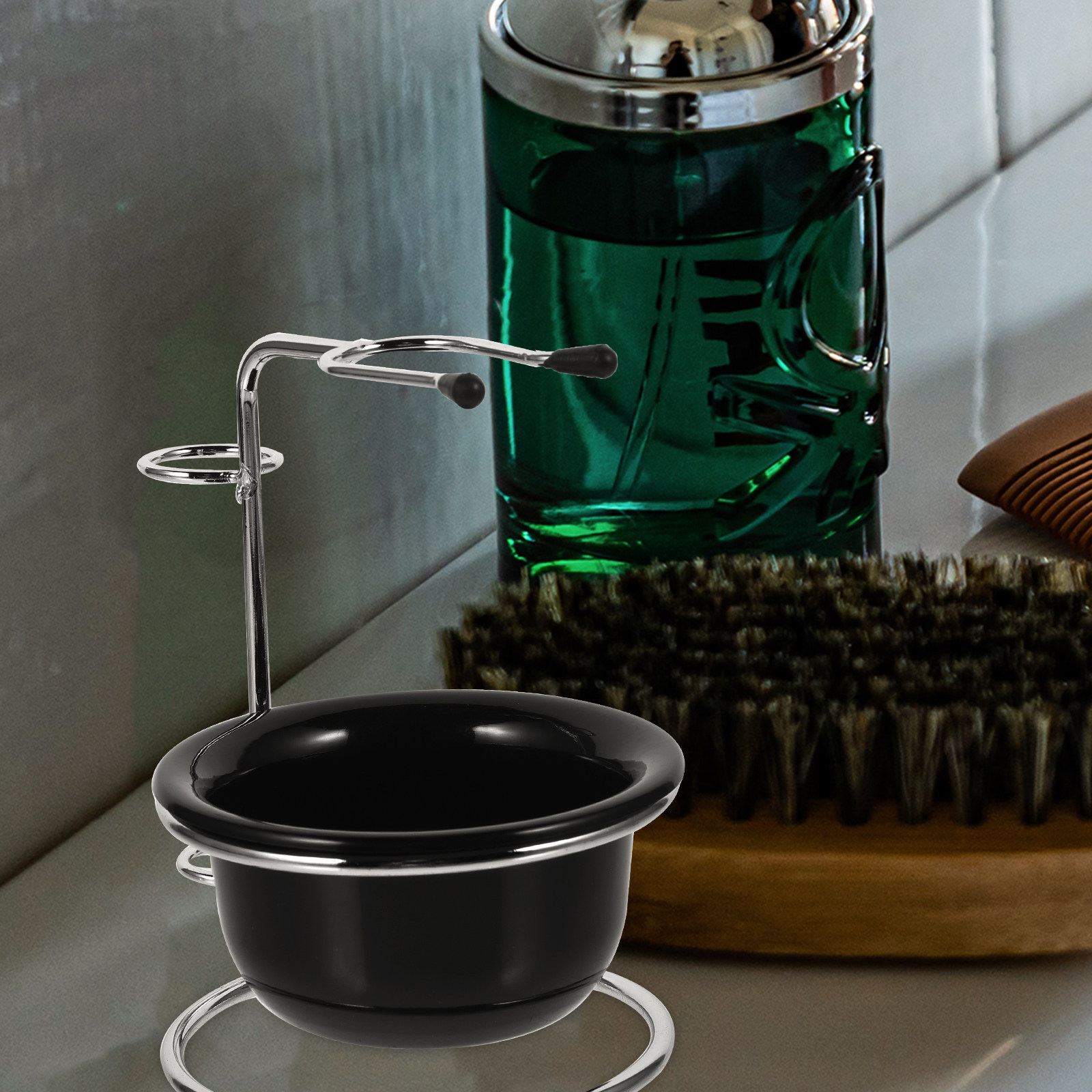 حامل فرشاة الحلاقة ووعاء من سب - مراجعة Men'S Grooming Set وسعره