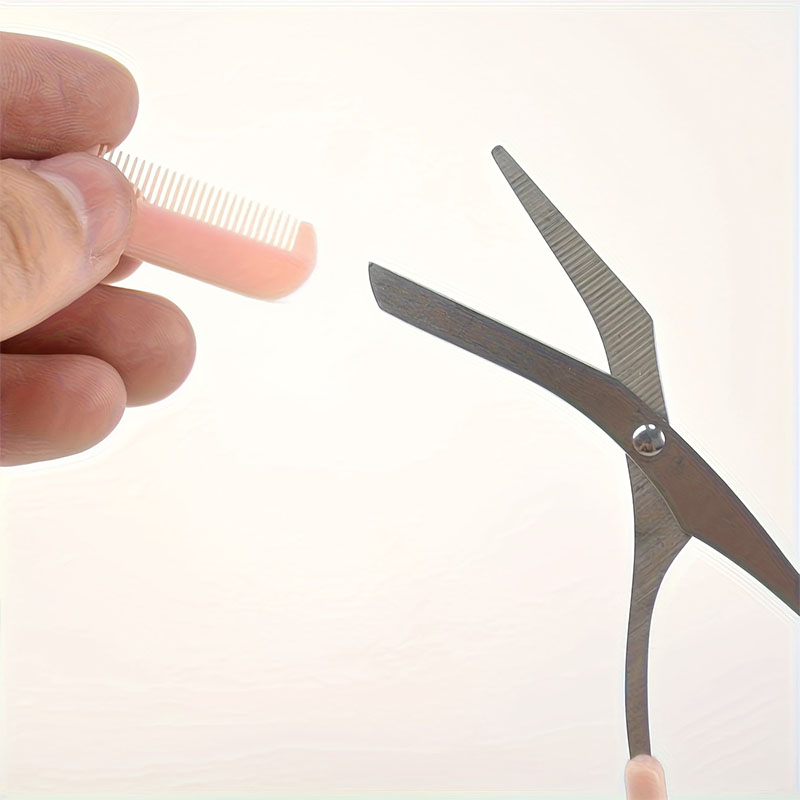 مجموعة مقص ومشط لتشذيب الحواجب - مراجعة Men'S Grooming Hair Removal وسعره