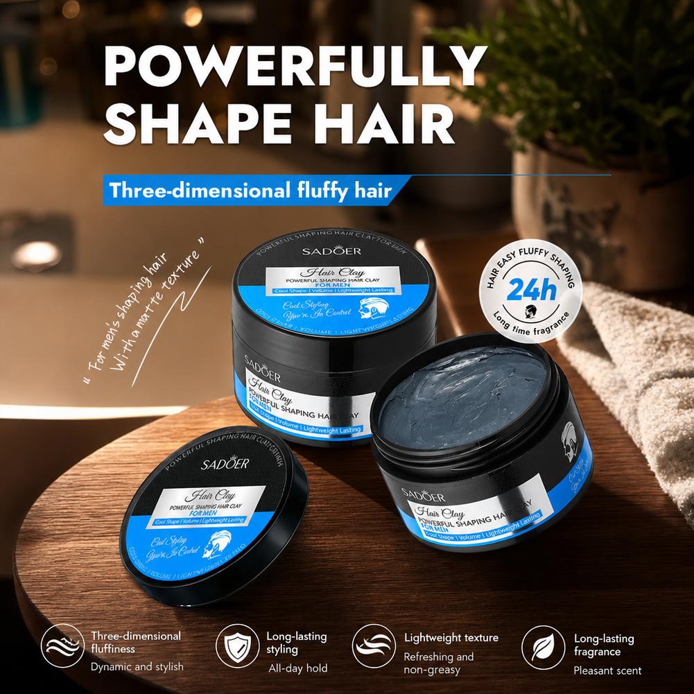 طين تصفيف الشعر غير لامع، قوي  - مراجعة Men'S Grooming Wax وسعره