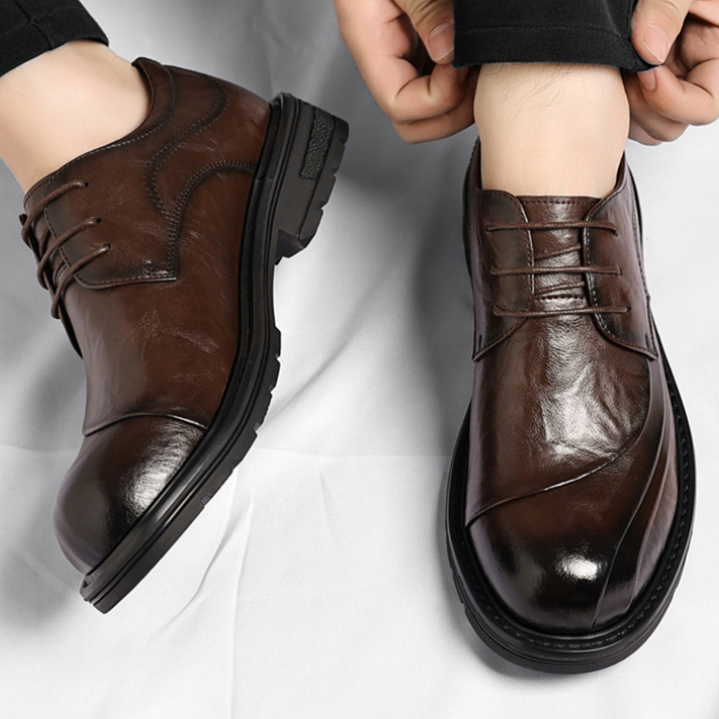 أحذية رسمية من الجلد الطبيعي ا - مراجعة Men'S Grooming Daily وسعره