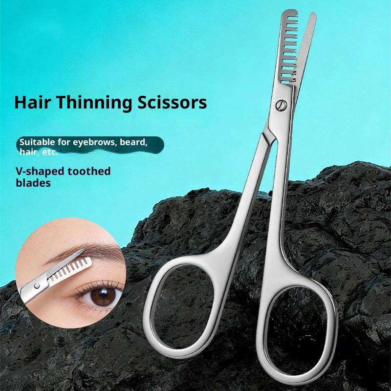 مقص تشذيب الحواجب من الفولاذ ا - مراجعة Men'S Grooming Hair Removal وسعره
