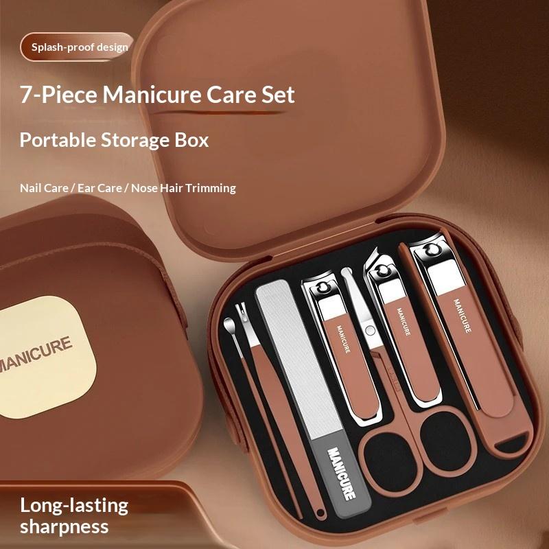 مجموعة أدوات فن الأظافر 7/8 قط - مراجعة Nail Care Kit Mens وسعره