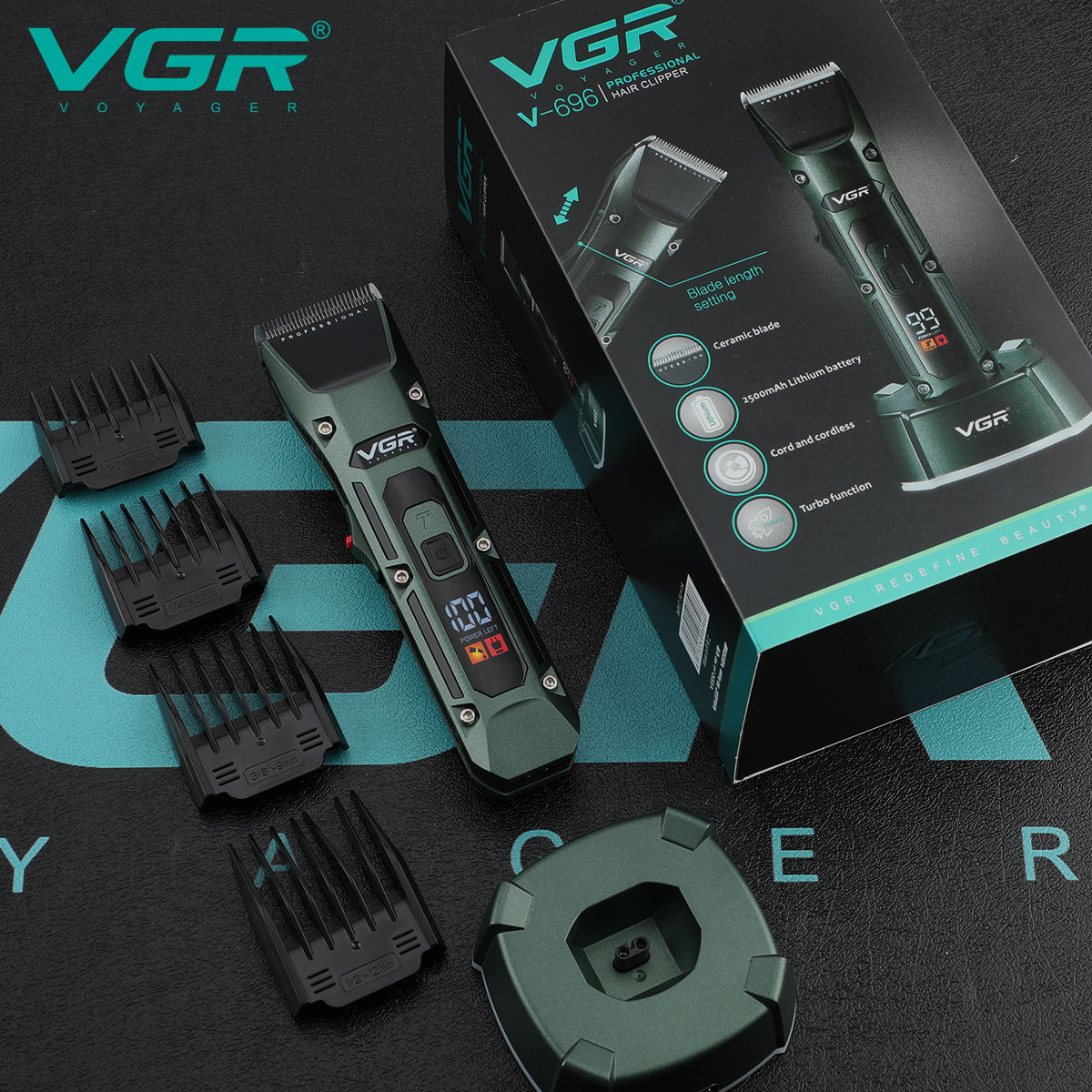 VGR V-696 جديد المعادن شعبية ص - مراجعة Men'S Grooming Haircut وسعره